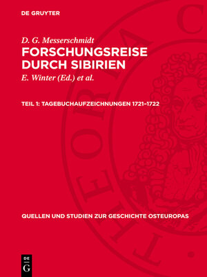 cover image of Tagebuchaufzeichnungen 1721–1722